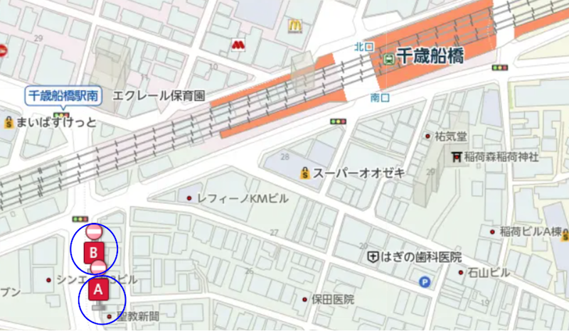 図2：バス停案内