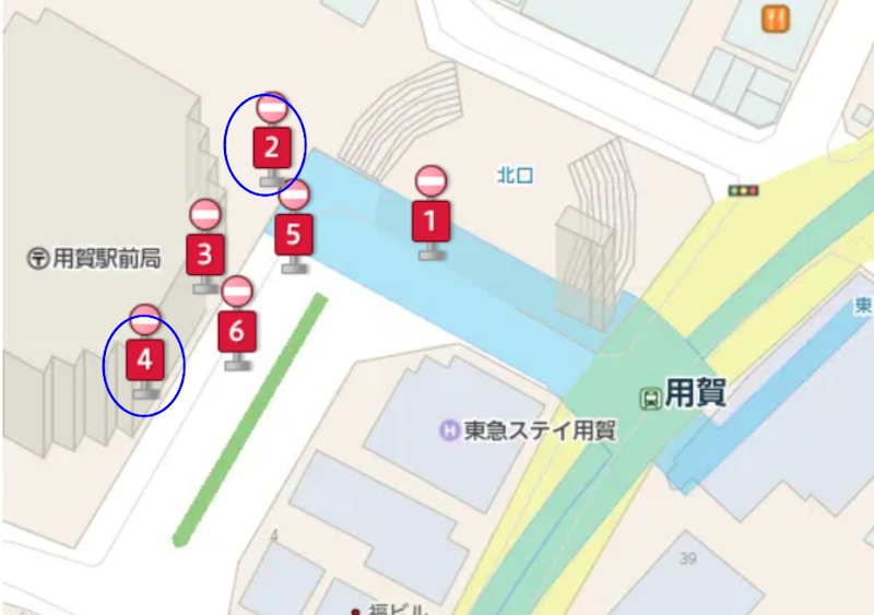 図4：バス停案内