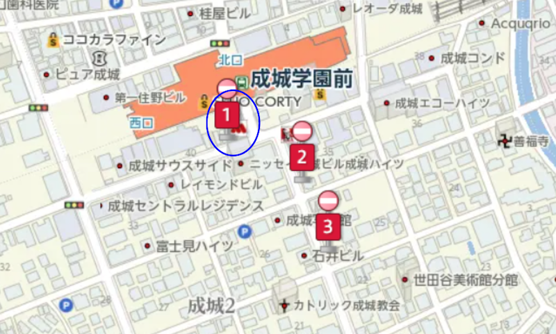 図6：バス停案内