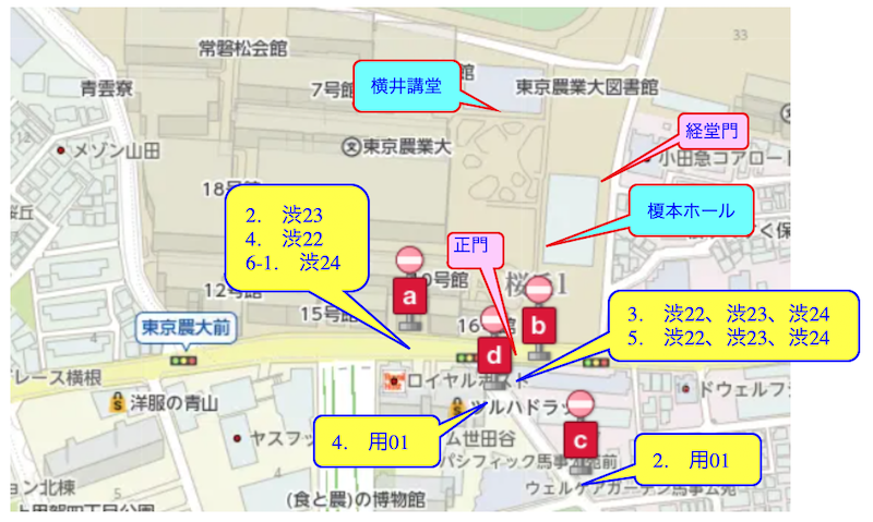 図5：バス停案内